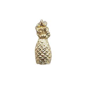 Pineapple Lapel Pin Gold Tone Tie Tack Fruit Food Hospitality Welcoming Gift